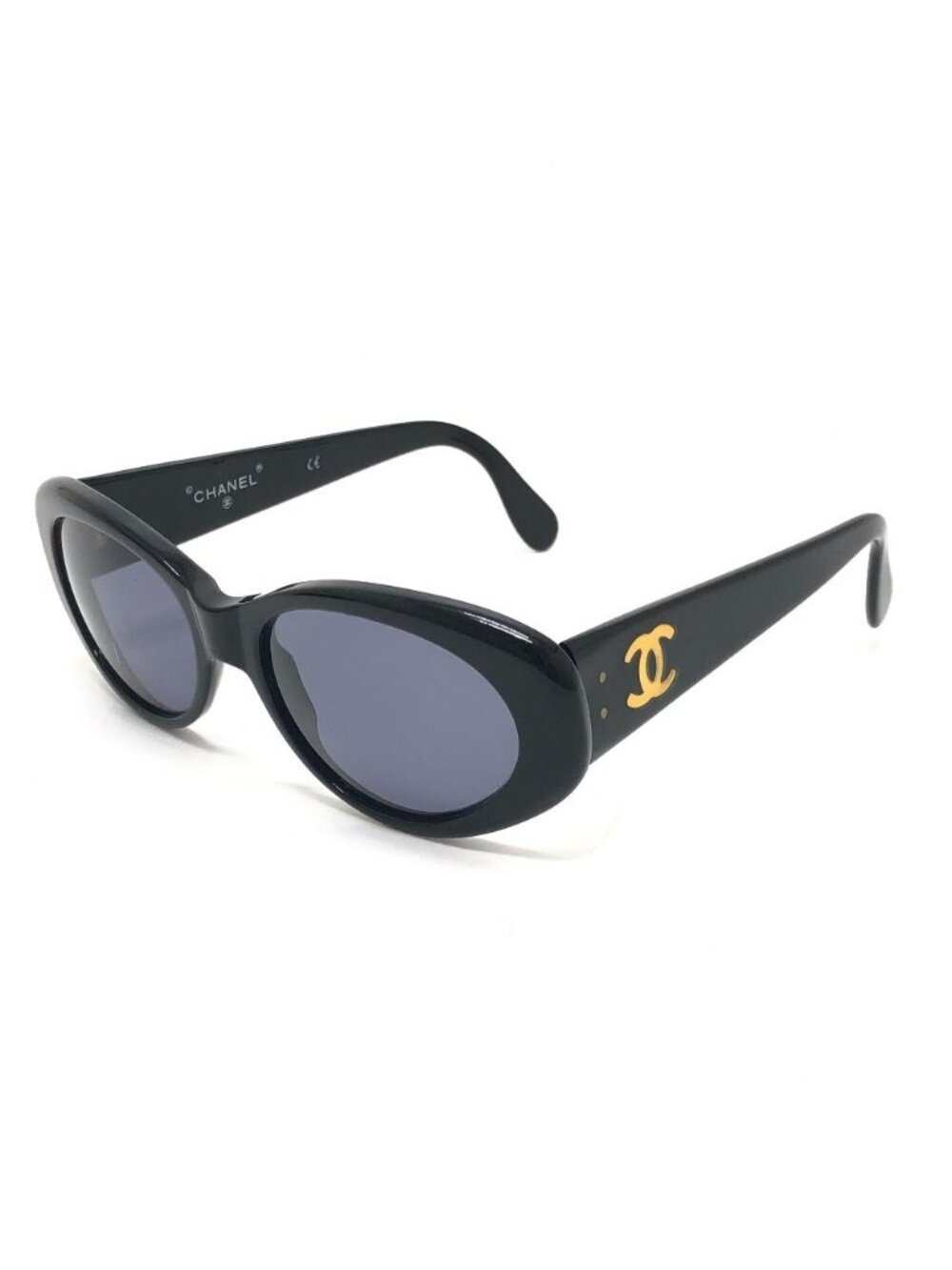 Chanel Sunglasses CC Logo Acetate Black Eyewear